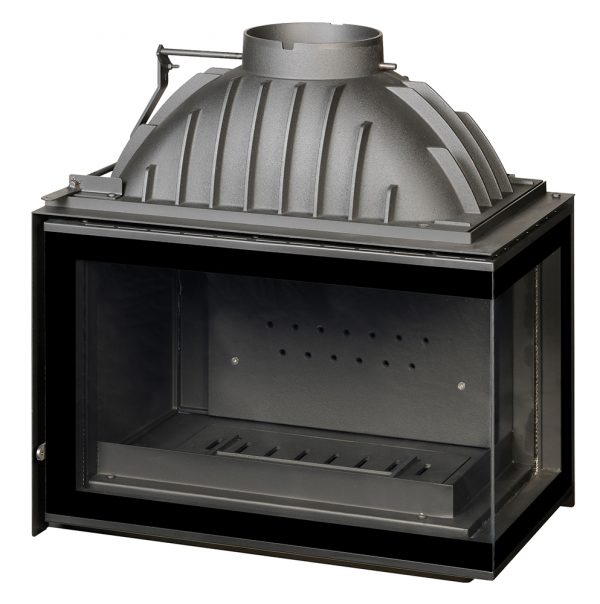 Foyer à bois d’angle ASTRE Vitre Droite